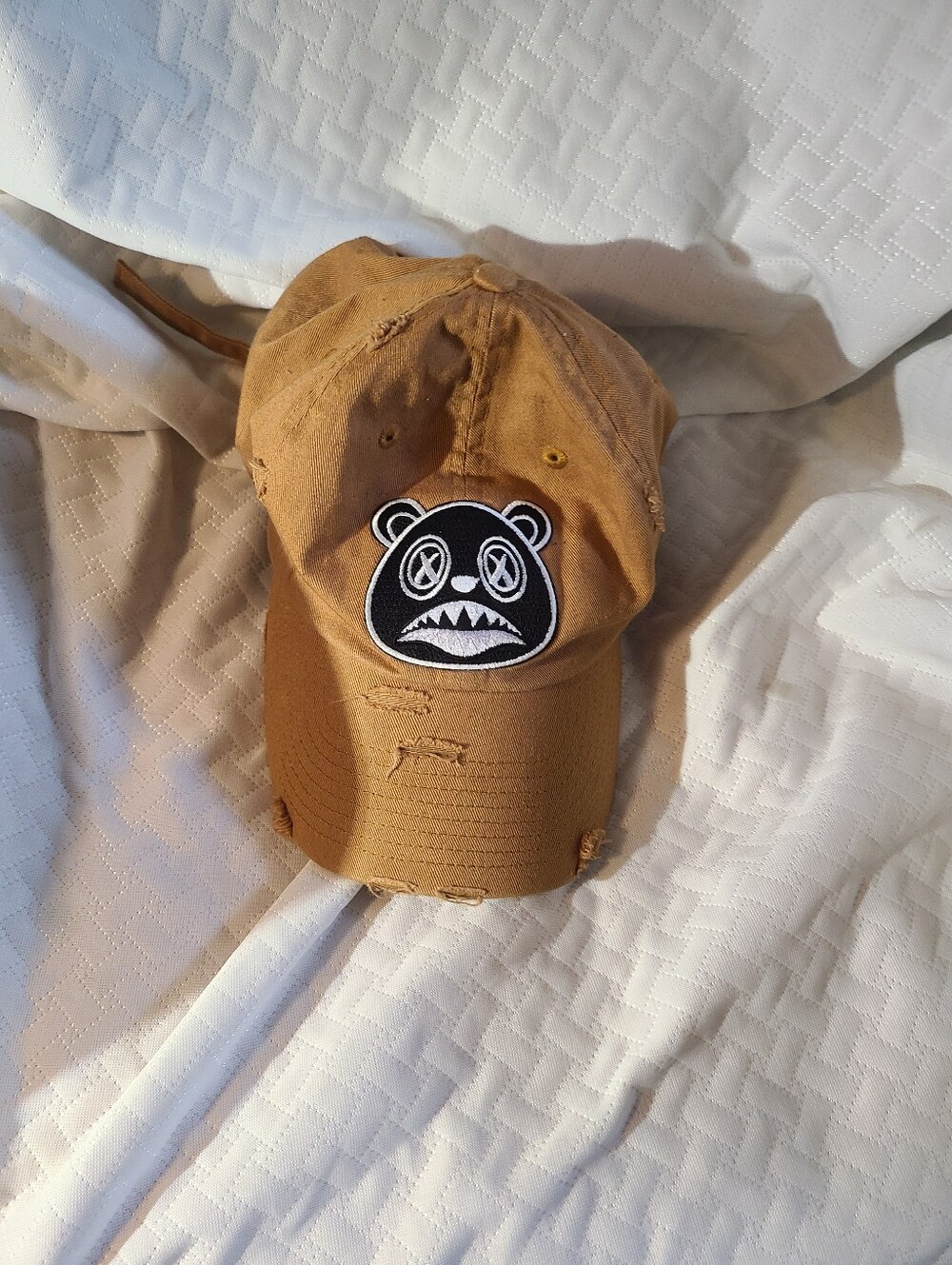 BAWS CRAZY DOG DAD HAT DISTRESSED